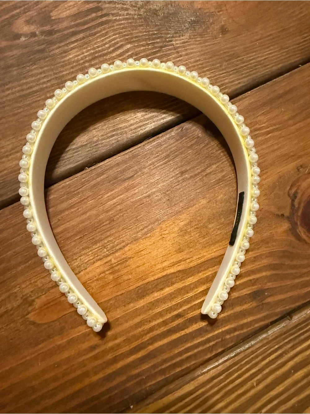 J. Crew Wide Faux Pearl Headband